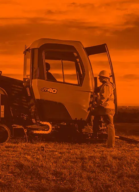JT40 directional drill for underground power installation